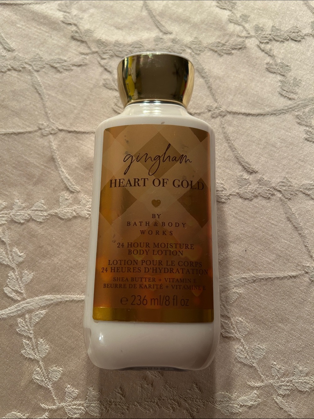Gingham Heart Of Gold Bath And Body Works Lotion New